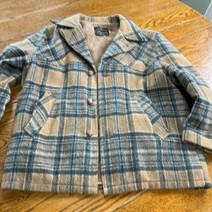 Vintage Vagabond Finest Outwear coat w/notched lapels, button front. Size 50.